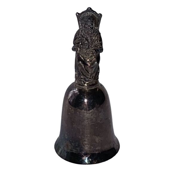 New England Collectors Society Bell King on Throne Silver Plate 3 x 1.25 - Picture 2 of 9